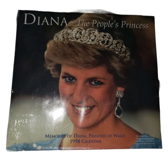 PBS Office Vintage 998 Pbs Unopened Princess Diana Calendar In